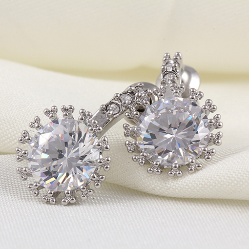 Örhängen "Crystal Star" med Cubic Zirconia och i 925 Silverplätering - 4