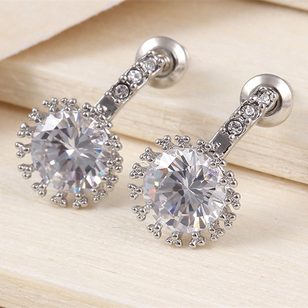 Örhängen "Crystal Star" med Cubic Zirconia och i 925 Silverplätering - 3