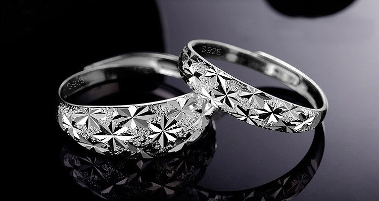 Ring "Shooting star" i 925 Sterling Silverplätering - 4
