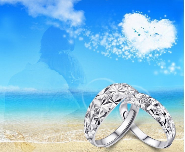 Ring "Shooting star" i 925 Sterling Silverplätering - 7