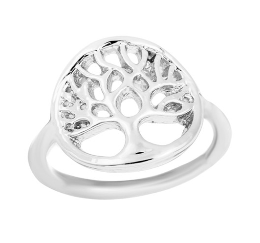 Ring "Tree of Life" i 925 Sterling Silverplätering
