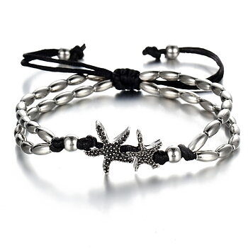 Ankelkedja "Silver Starfish" 
