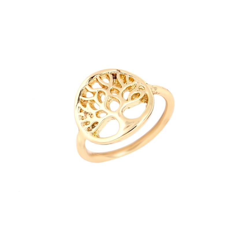 Ring "Tree of Life" i 18K Guldplätering - 2