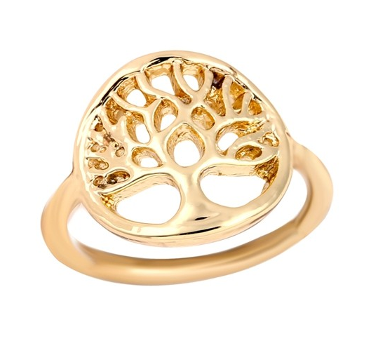 Ring "Tree of Life" i 18K Guldplätering