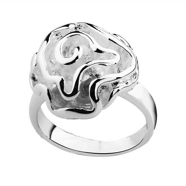 Ring "Silverros" i 925 Sterling Silverplätering