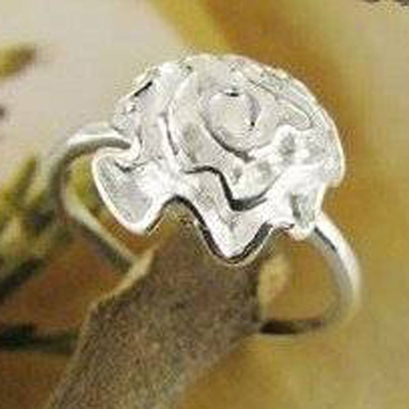 Ring "Silverros" i 925 Sterling Silverplätering - 5