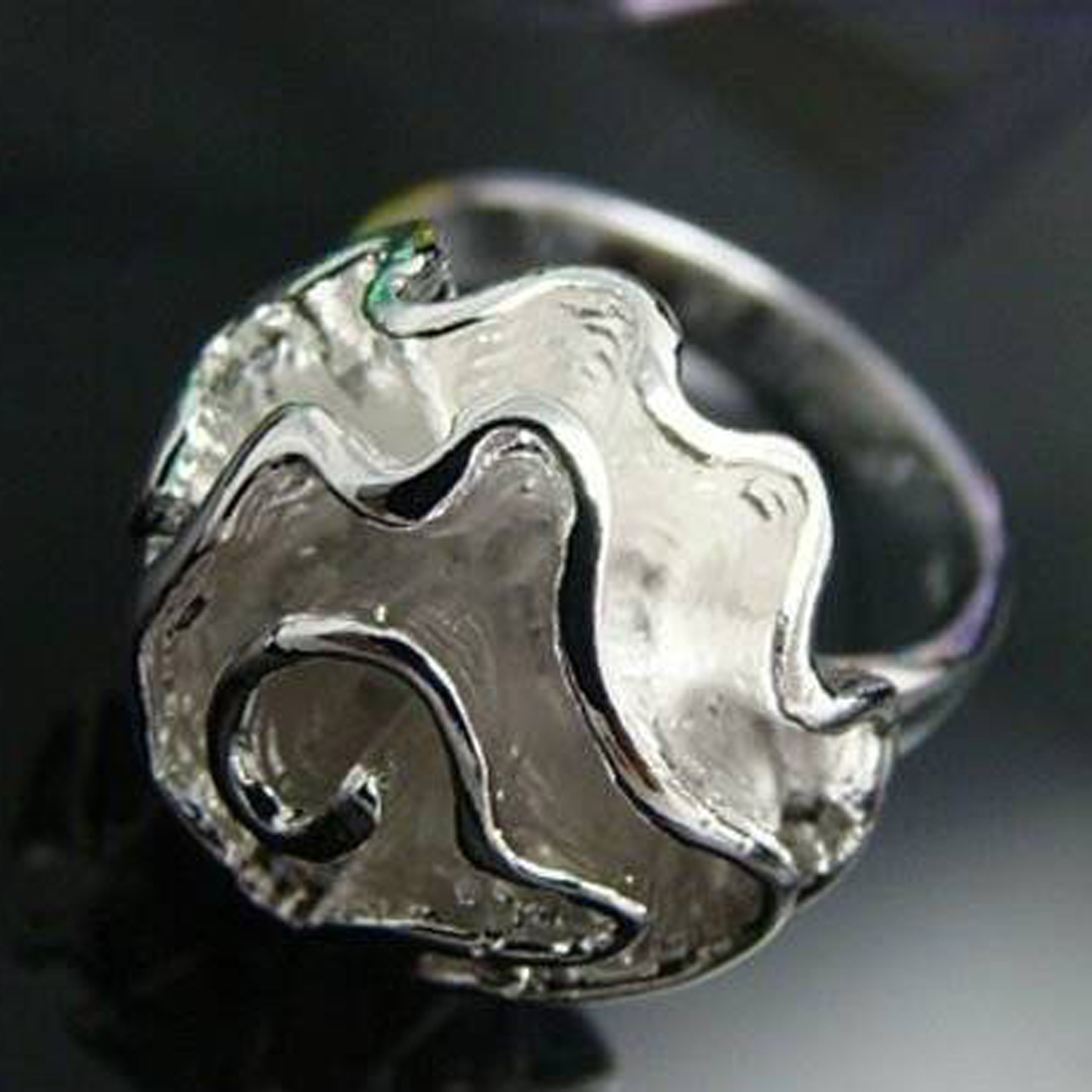 Ring "Silverros" i 925 Sterling Silverplätering - 2
