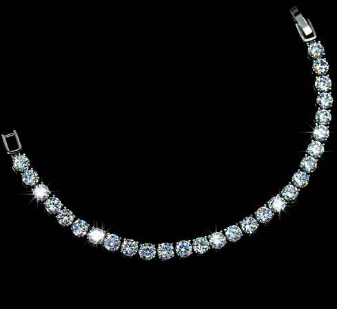 Armband  med stenar av Cubic Zirconia och i 925 Sterling Silverplätering - 6