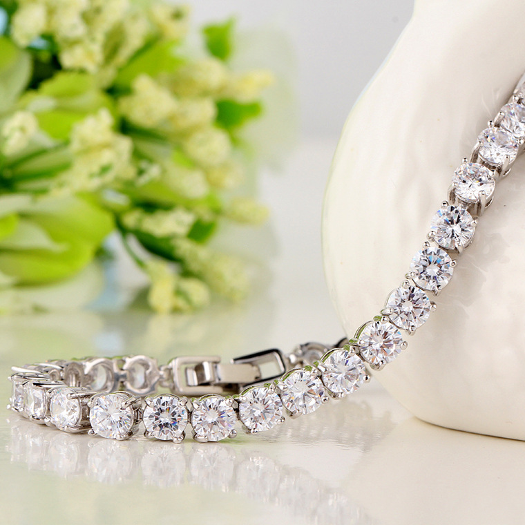 Armband  med stenar av Cubic Zirconia och i 925 Sterling Silverplätering - 3