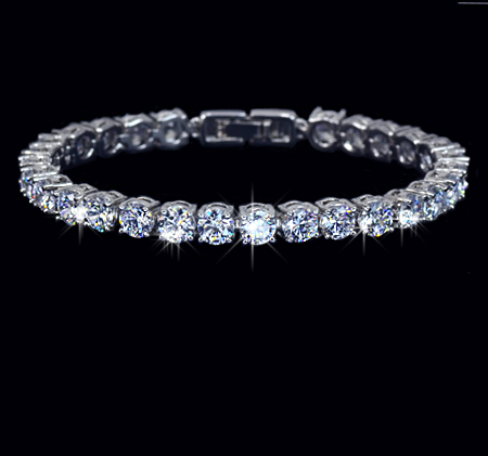 Armband  med stenar av Cubic Zirconia och i 925 Sterling Silverplätering - 4