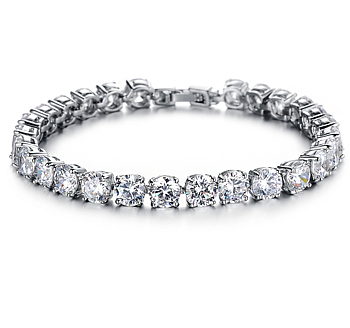 Armband  med stenar av Cubic Zirconia och i 925 Sterling Silverplätering