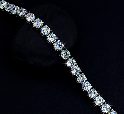 Armband  med stenar av Cubic Zirconia och i 925 Sterling Silverplätering - 8
