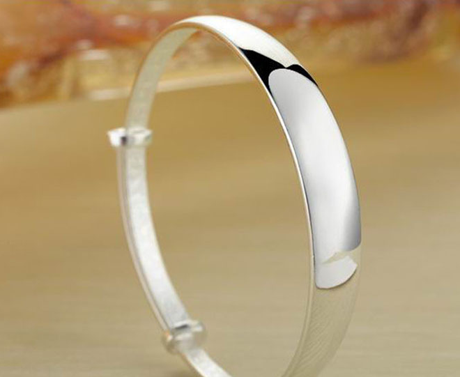 Armband "Smooth" i 925 Sterling Silverplätering - 3