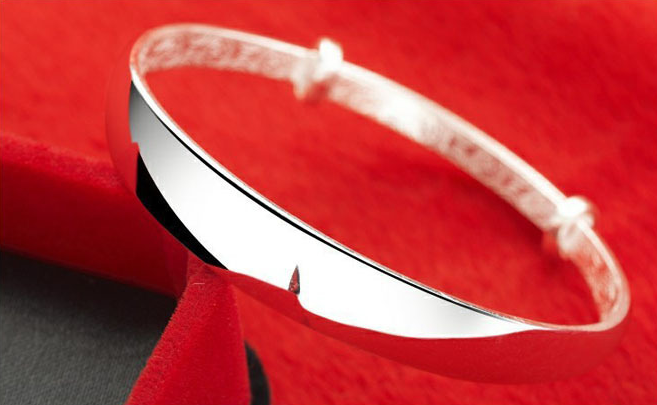 Armband "Smooth" i 925 Sterling Silverplätering - 4