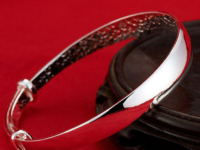 Armband "Smooth" i 925 Sterling Silverplätering - 2