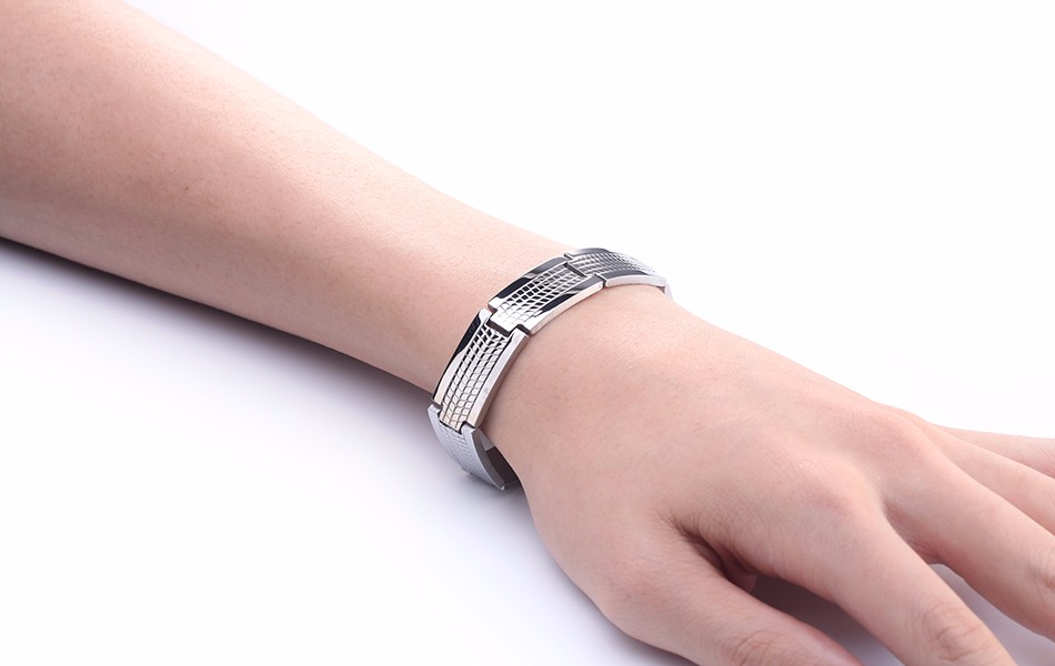 Armband "Greek" i rosfritt stål - 4