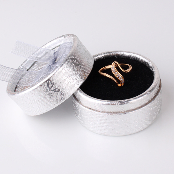 Ring med Cubic Zirconia och i 18K Guldplätering - 3