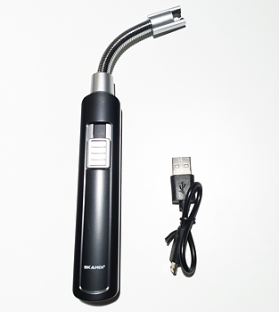 Elektronisk vindsäker vridbar tändare med USB uppladdning 