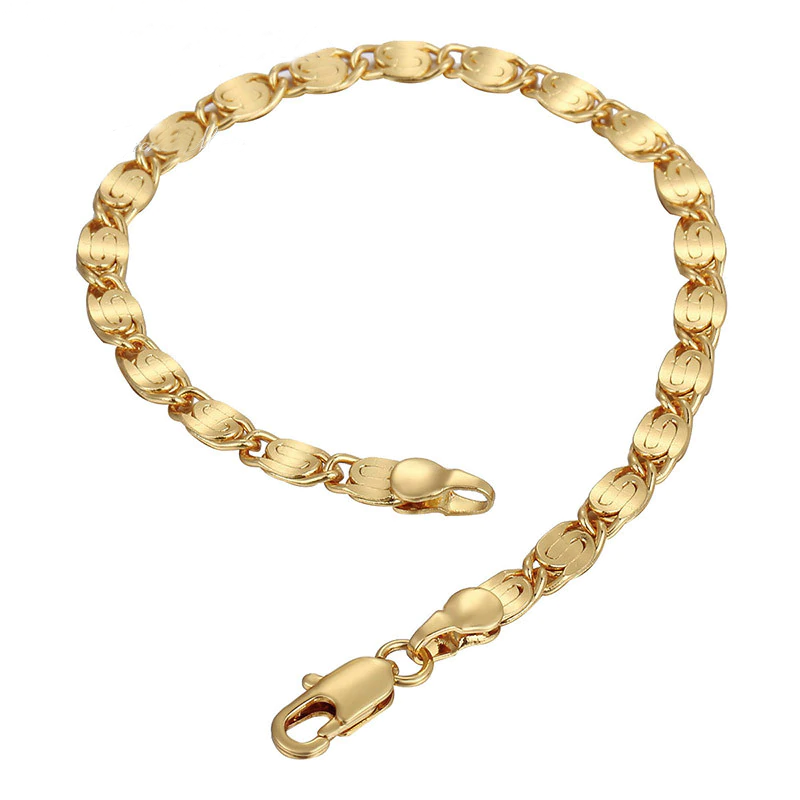 Armband i 18K  Guldplätering 4mm - 2
