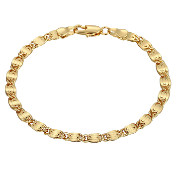 Armband i 18K  Guldplätering 4mm