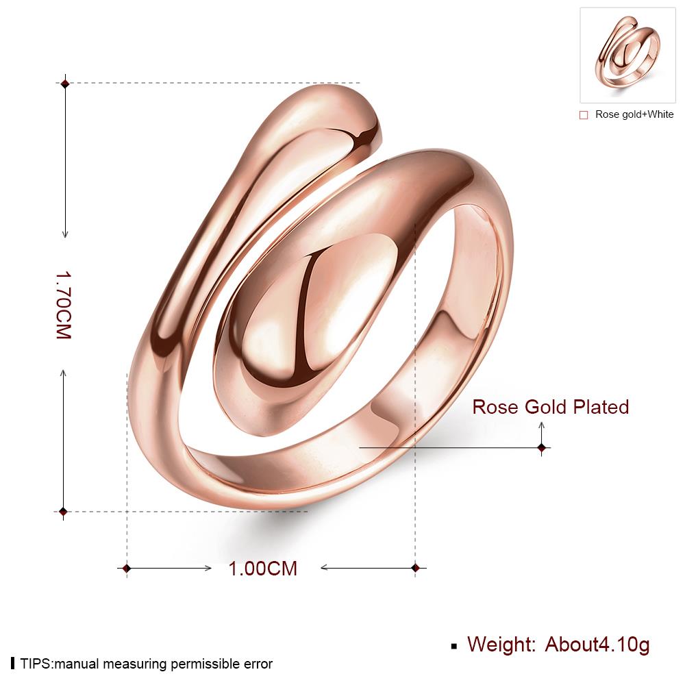Ring "Droppe" i 18K Roséguldplätering - 3