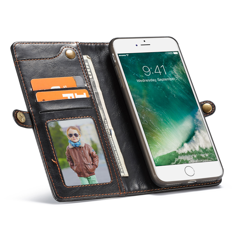 Multifunktionsfodral till iphone 7, 7 Plus, 8, och 8 Plus med magnetlås - 3