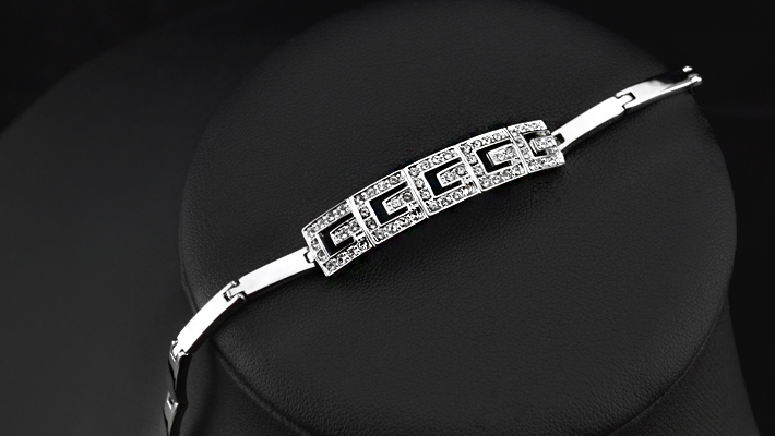 Armband med Stellux Austrian Crystals och platinumplätering - 4