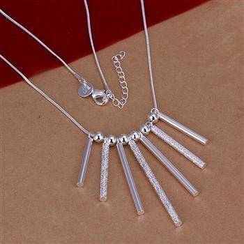 Halsband "Sju kolonner" med 925 Silverplätering - 2