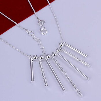 Halsband "Sju kolonner" med 925 Silverplätering
