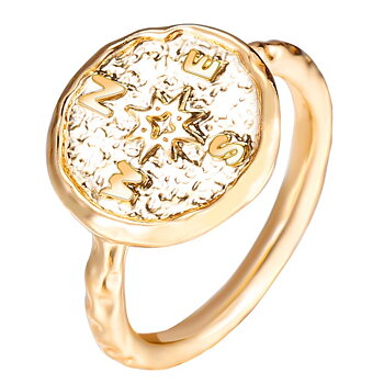 Ring  "Compass"  i 18K Guldplätering