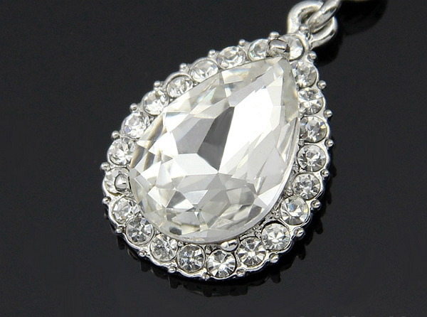 Stora Örhängen fyllda med Cubic Zirconia samt i platinumplätering - 3