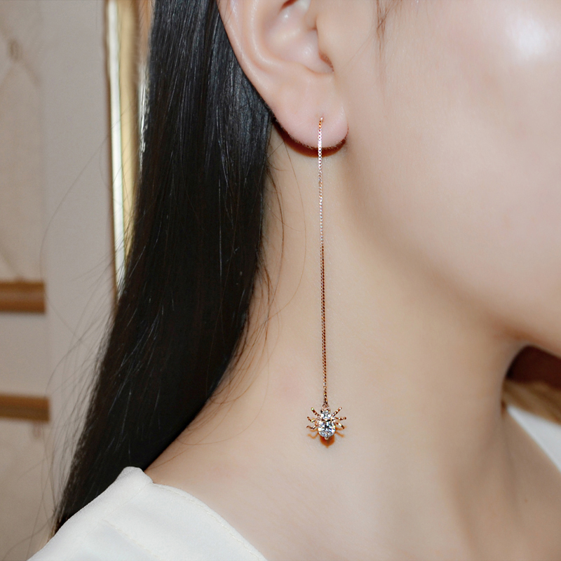 Örhängen "Spider" med Cubic Zirconia och i 18 K Guldplätering - 3
