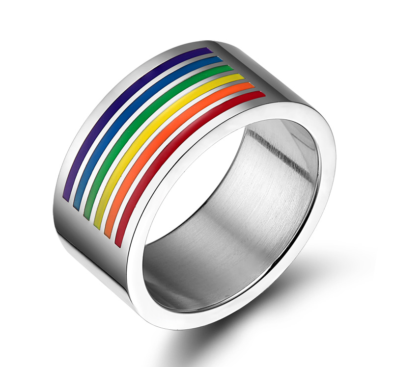 Ring "Rainbow"  i Rostfritt stål
