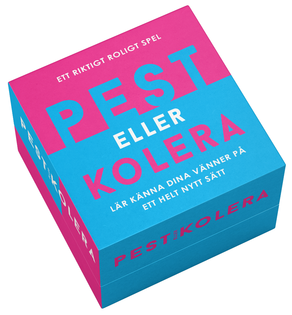 Pest eller kolera -Spel i liten bekväm ask