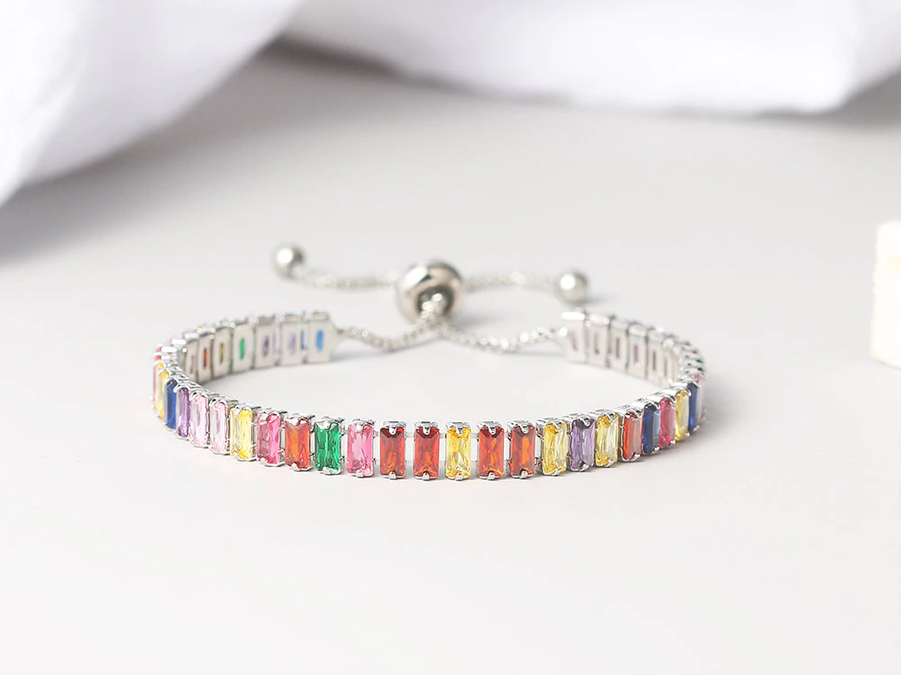Armband med Cubic Zirconia och i 925 Sterling Silverplätering  - 2