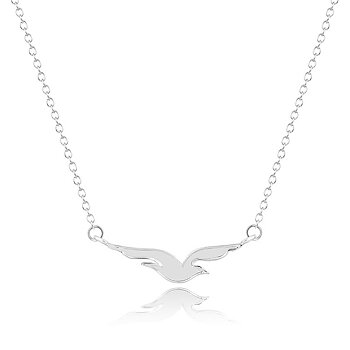 Halsband "Seagull" i 925 Sterling Silverplätering