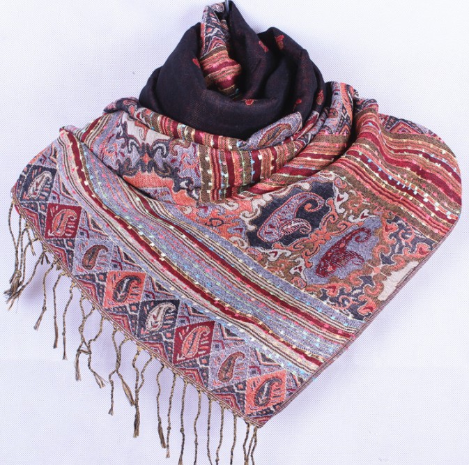 Pashmina Scarf   -Svart - 2