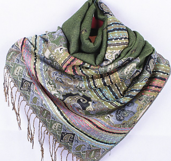Pashmina Scarf   -Grön