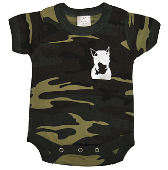 Rock the dog Camobabybody -Grön