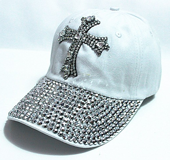 Strasskeps Cross -Vit