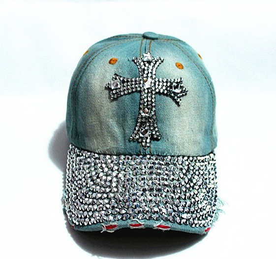 Strasskeps Cross -Jeans - 2