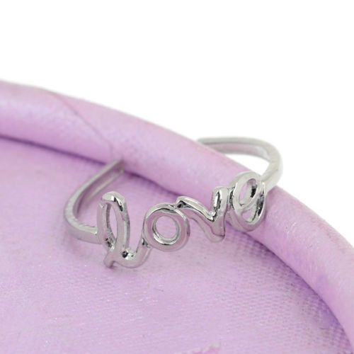 Tåring "Love" -Silverfärg - 3