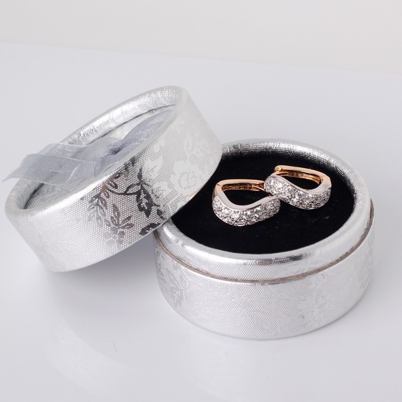 Örhängen med Cubic Zirconia och i 18 K Vit Guldplätering - 4