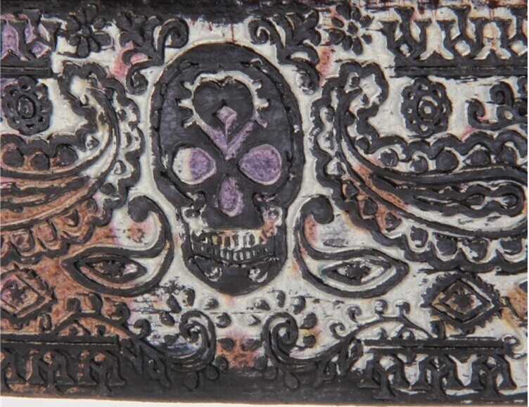 BÄLTE Skull -Unisex -Vit - 6