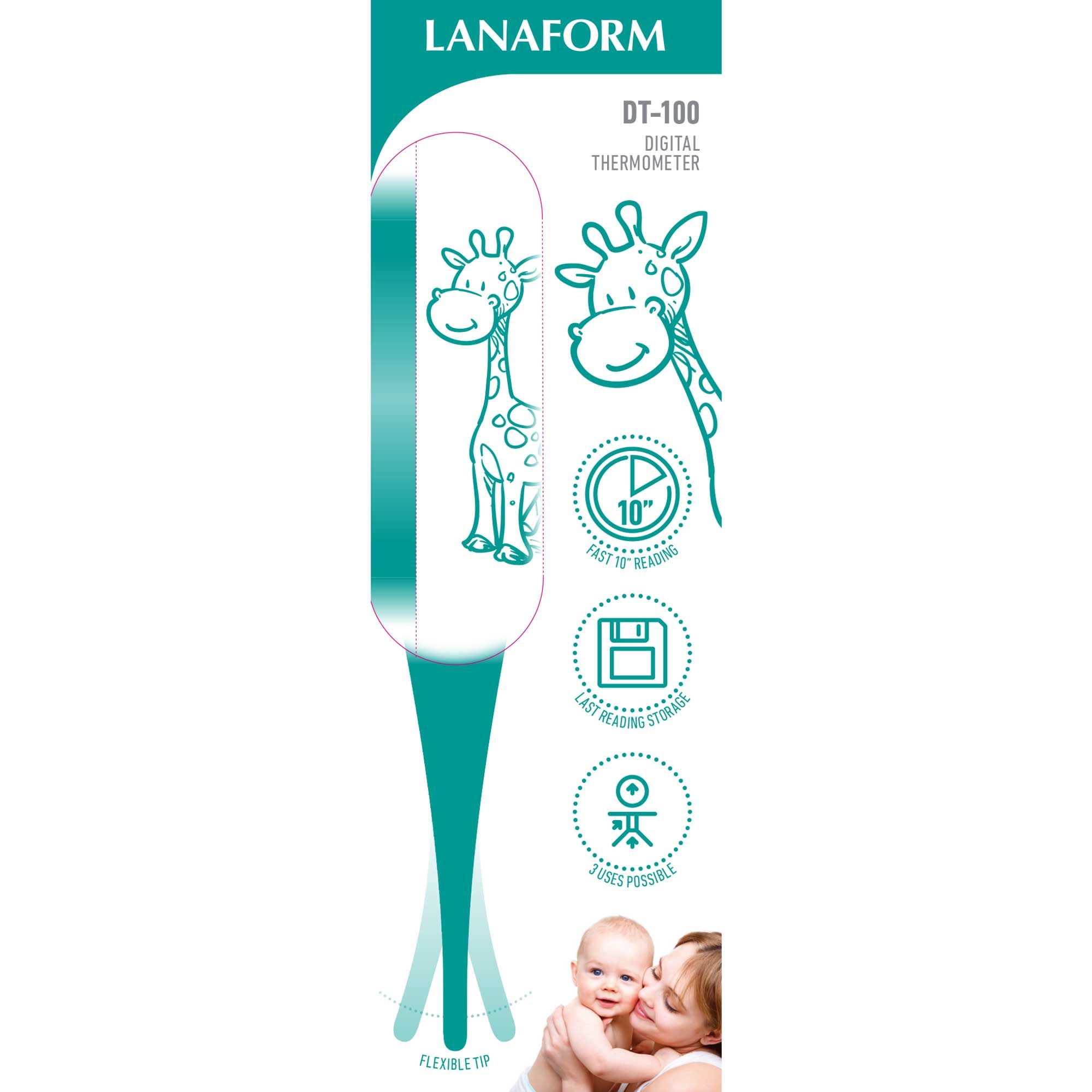 Lanaform DT-100 – Digital termometer för oral, rektal och axillär mätning - 3