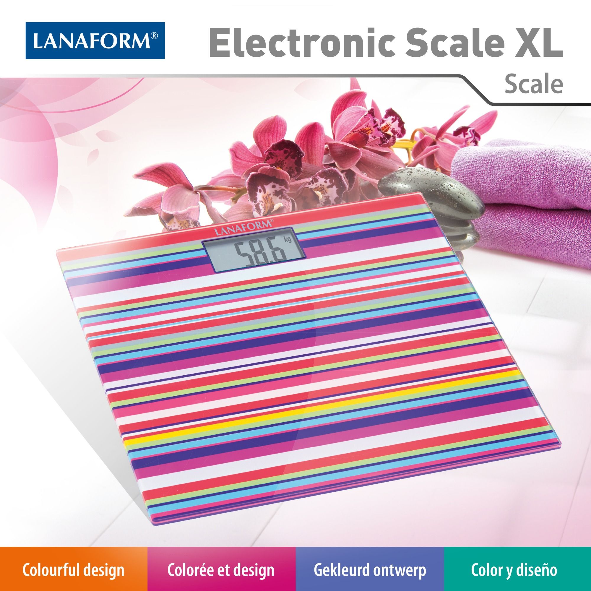 Lanaform Electronic Scale XL – Extra stor digital personvåg med hög maxvikt - 5