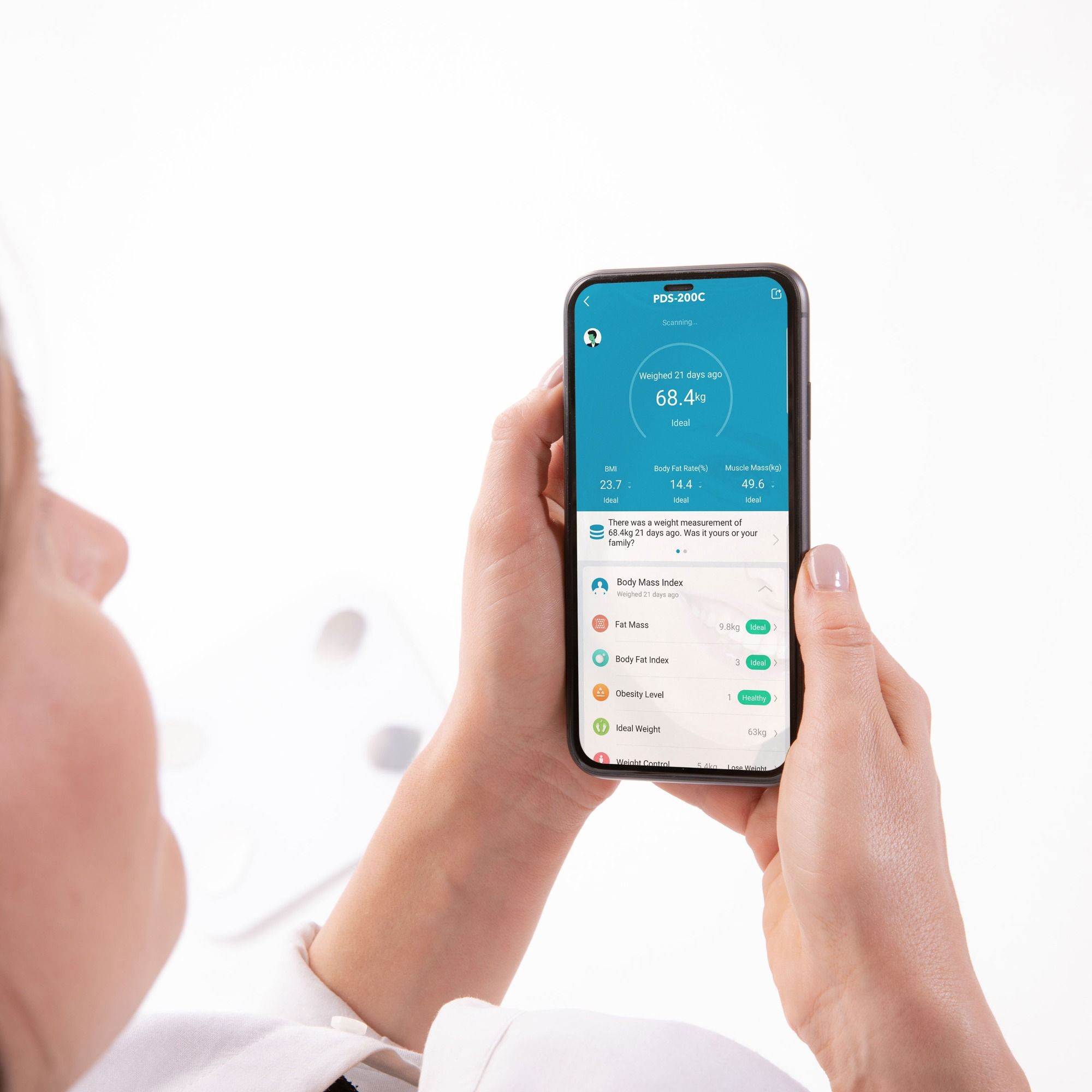 Lanaform PDS-200C – Smart personvåg med app, kroppssammansättning och Bluetooth - 2