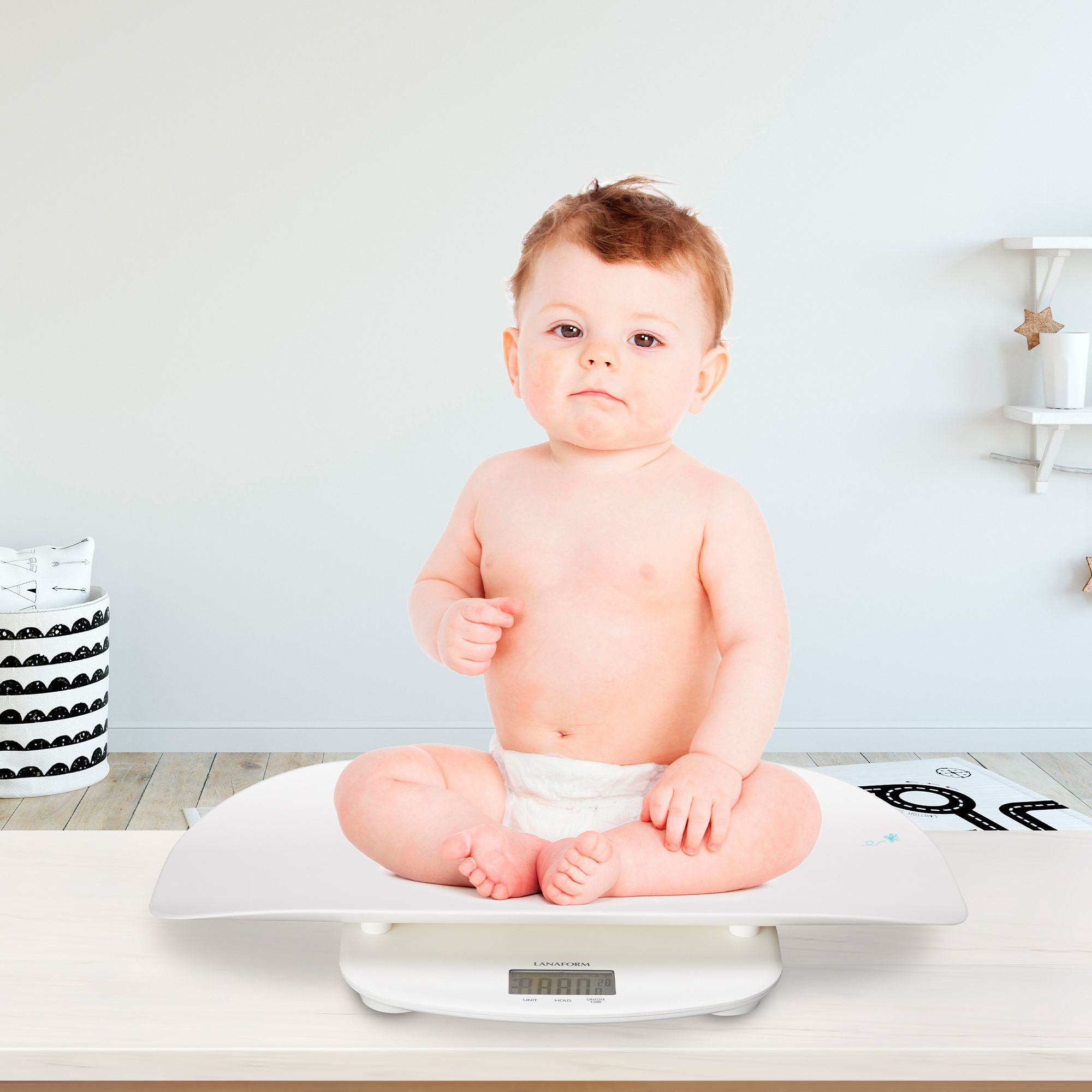 Lanaform Evolutive Scale – Digital baby- och barnvåg som växer med barnet - 2