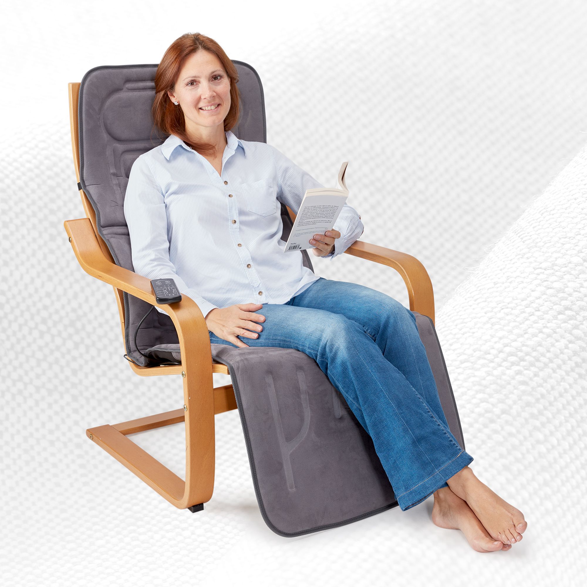 Lanaform Massaging Mattress – Helkroppsmassage med värme i hopfällbar massagematta - 5