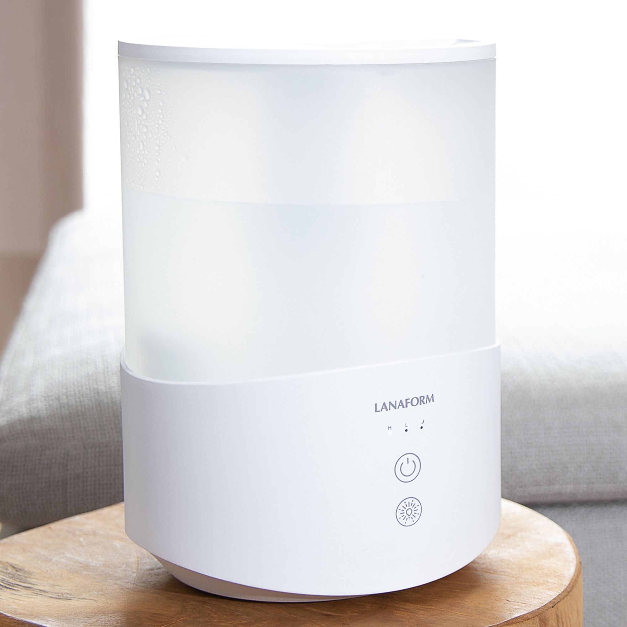 Lanaform Dobra – Luftfuktare med aromadiffuser och LED-ljus i elegant design - 5